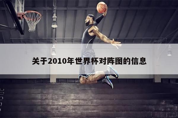 关于2010年世界杯对阵图的信息
