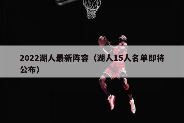 2022湖人最新阵容（湖人15人名单即将公布）