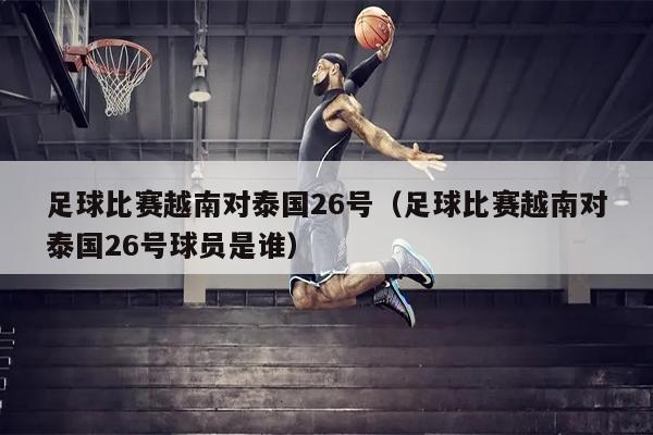 足球比赛越南对泰国26号（足球比赛越南对泰国26号球员是谁）