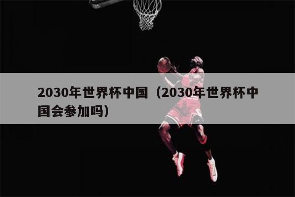 2030年世界杯中国（2030年世界杯中国会参加吗）