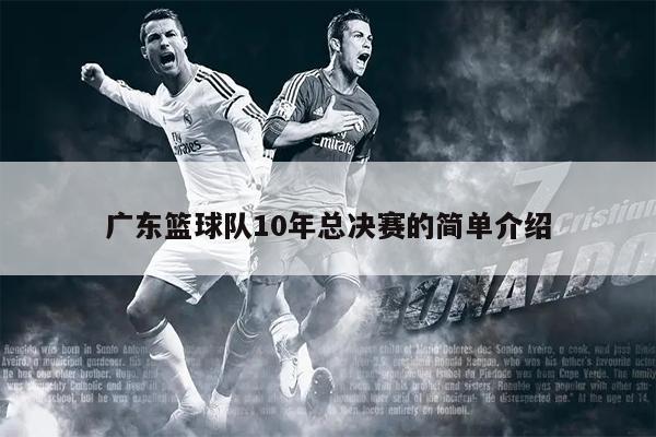 广东篮球队10年总决赛的简单介绍